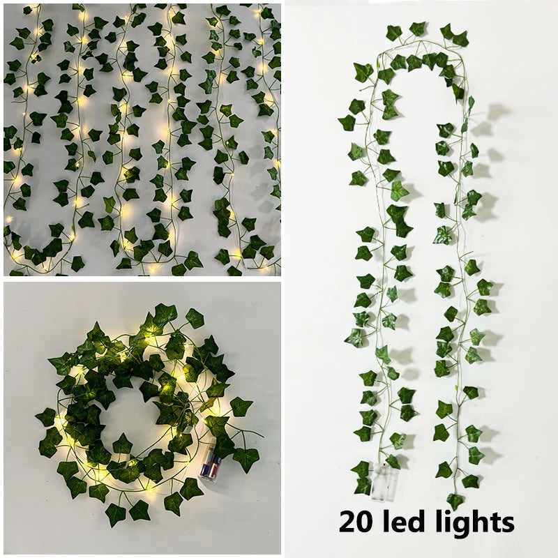LED Ivy Plant wall vines 20 lights