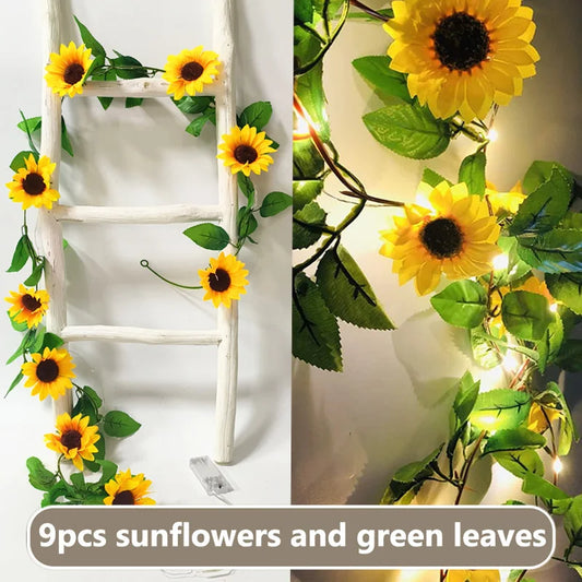 Sunflower LED Ivy Plant wall vine